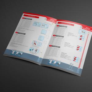 Katalog wewnątrz Gaja Maszty, flagi 